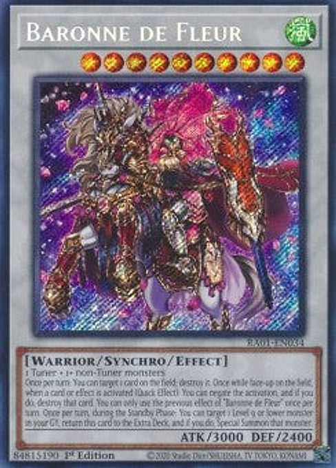 Baronne de Fleur — 25th Anniversary Rarity Collection (RA01-034) Yu-Gi-Oh! card Hauptbild