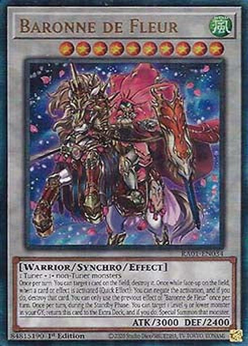 Baronne de Fleur — 25th Anniversary Rarity Collection (RA01-034) Yu-Gi-Oh! card Hoofdafbeelding