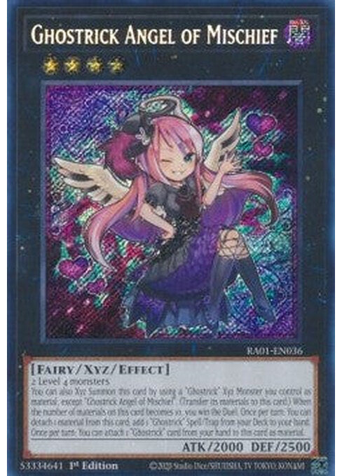 Ghostrick Angel of Mischief — 25th Anniversary Rarity Collection (RA01-036) Yu-Gi-Oh! card Hoofdafbeelding
