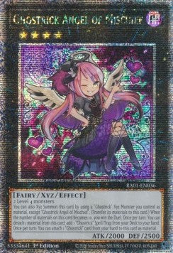 Ghostrick Angel of Mischief (V.5 - Quarter Century Secret Rare) - 25th Anniversary Rarity Collection (Quarter Century Secret Rare) [RA01-036] Hover Image
