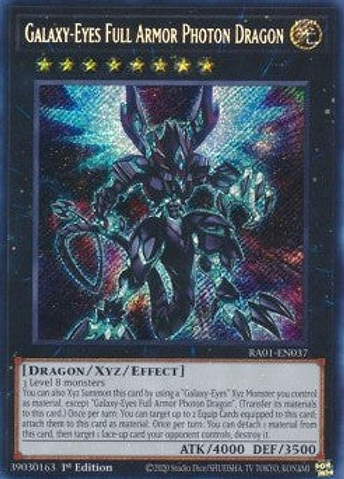 Galaxy-Eyes Full Armor Photon Dragon — 25th Anniversary Rarity Collection (RA01-037) Yu-Gi-Oh! card Imagen principal del producto