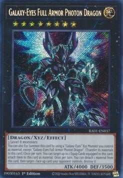 Galaxy-Eyes Full Armor Photon Dragon (V.3 - Secret Rare) - 25th Anniversary Rarity Collection (Secret Rare) [RA01-037] Hover Image