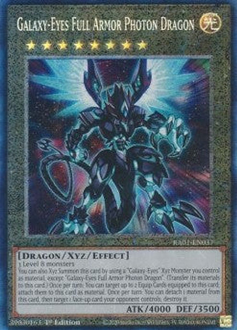 Galaxy-Eyes Full Armor Photon Dragon — 25th Anniversary Rarity Collection (RA01-037) Yu-Gi-Oh! card Imagen principal del producto