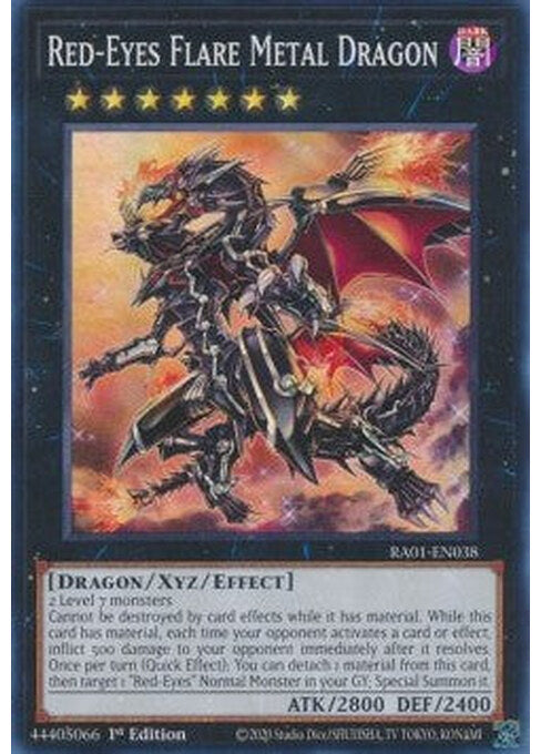 Red-Eyes Flare Metal Dragon — 25th Anniversary Rarity Collection (RA01-038) Yu-Gi-Oh! card Imagen principal del producto