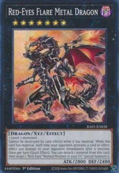 Red-Eyes Flare Metal Dragon (V.1 - Super Rare) - 25th Anniversary Rarity Collection (Super Rare) [RA01-038] Hover Image