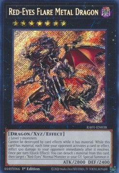 Red-Eyes Flare Metal Dragon (V.3 - Secret Rare) - 25th Anniversary Rarity Collection (Secret Rare) [RA01-038] Imagen principal del producto