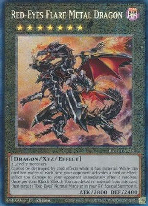 Red-Eyes Flare Metal Dragon — 25th Anniversary Rarity Collection (RA01-038) Yu-Gi-Oh! card Imagen principal del producto