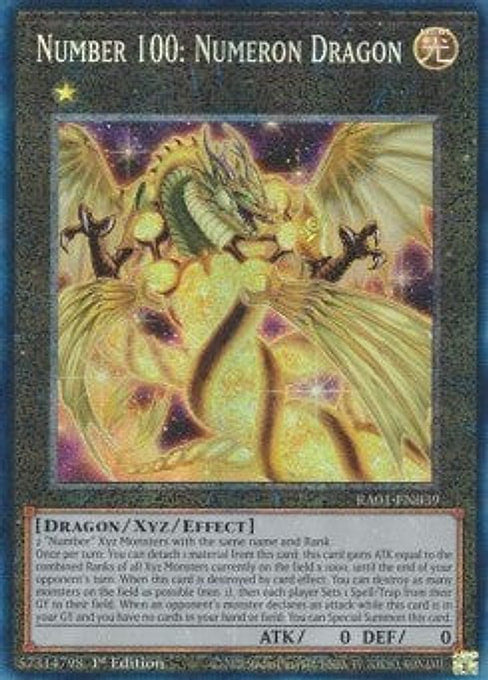 Number 100: Numeron Dragon — 25th Anniversary Rarity Collection (RA01-039) Yu-Gi-Oh! card Hoofdafbeelding