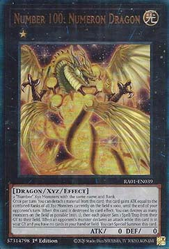 Number 100: Numeron Dragon (V.7 - Ultimate Rare) - 25th Anniversary Rarity Collection (Ultimate Rare) [RA01-039] Hoofdafbeelding