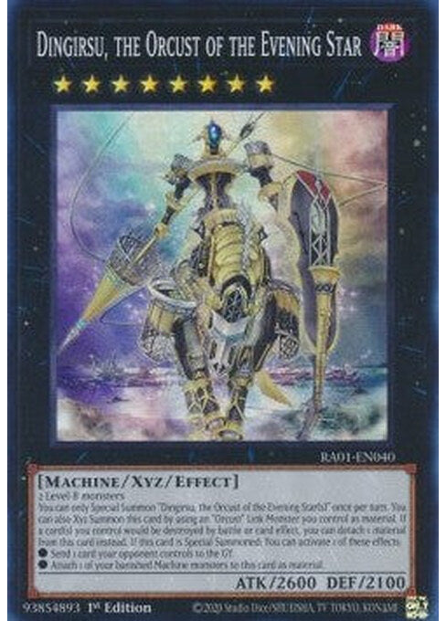 Dingirsu, the Orcust of the Evening Star — 25th Anniversary Rarity Collection (RA01-040) Yu-Gi-Oh! card Image principale du produit