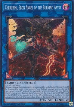 Cherubini, Ebon Angel of the Burning Abyss (V.1 - Super Rare) - 25th Anniversary Rarity Collection (Super Rare) [RA01-042] Hoofdafbeelding