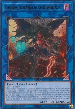 Cherubini, Ebon Angel of the Burning Abyss (V.2 - Ultra Rare) - 25th Anniversary Rarity Collection (Ultra Rare) [RA01-042] Hoofdafbeelding