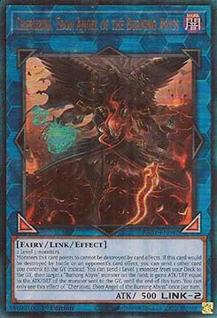 Cherubini, Ebon Angel of the Burning Abyss (V.7 - Ultimate Rare) - 25th Anniversary Rarity Collection (Ultimate Rare) [RA01-042] Imagen principal del producto