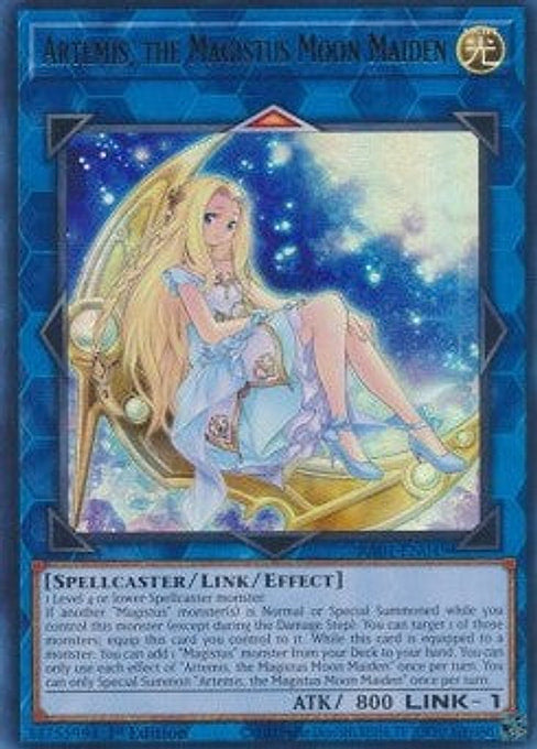 Artemis, the Magistus Moon Maiden — 25th Anniversary Rarity Collection (RA01-049) Yu-Gi-Oh! card Imagen principal del producto