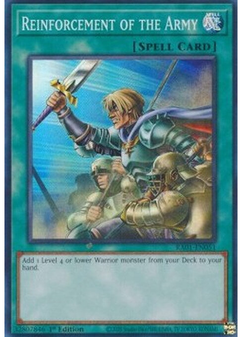 Reinforcement of the Army — 25th Anniversary Rarity Collection (RA01-051) Yu-Gi-Oh! card Image principale du produit