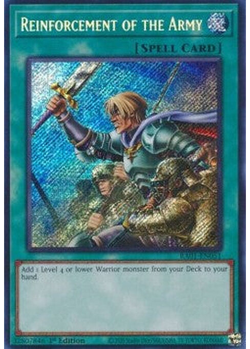 Reinforcement of the Army — 25th Anniversary Rarity Collection (RA01-051) Yu-Gi-Oh! card Image principale du produit
