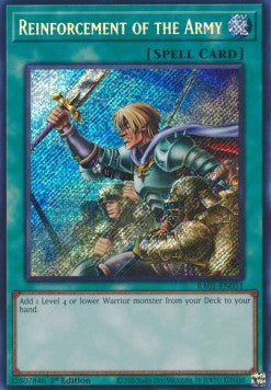 Reinforcement of the Army (V.3 - Secret Rare) - 25th Anniversary Rarity Collection (Secret Rare) [RA01-051] Hover Image