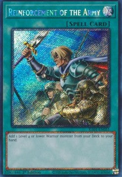 Reinforcement of the Army (V.4 - Platinum Secret Rare) - 25th Anniversary Rarity Collection (Platinum Secret Rare) [RA01-051]