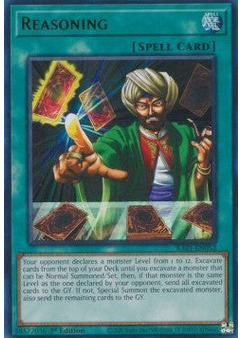 Reasoning — 25th Anniversary Rarity Collection (RA01-052) Yu-Gi-Oh! card Image principale du produit