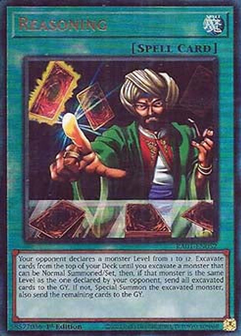 Reasoning — 25th Anniversary Rarity Collection (RA01-052) Yu-Gi-Oh! card Imagen principal del producto