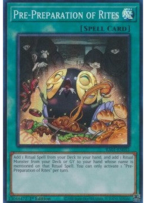 Pre-Preparation of Rites — 25th Anniversary Rarity Collection (RA01-055) Yu-Gi-Oh! card Main image