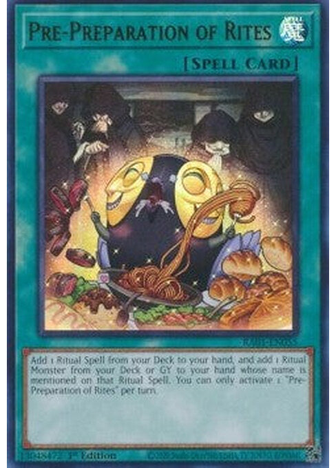 Pre-Preparation of Rites — 25th Anniversary Rarity Collection (RA01-055) Yu-Gi-Oh! card Main image