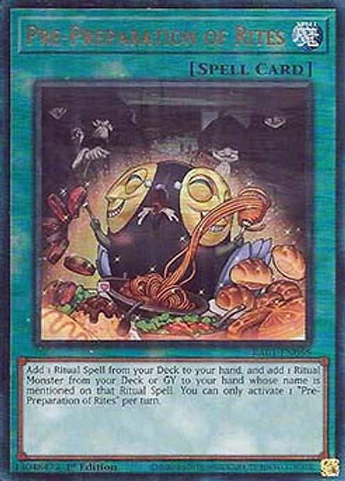 Pre-Preparation of Rites — 25th Anniversary Rarity Collection (RA01-055) Yu-Gi-Oh! card Imagen principal del producto