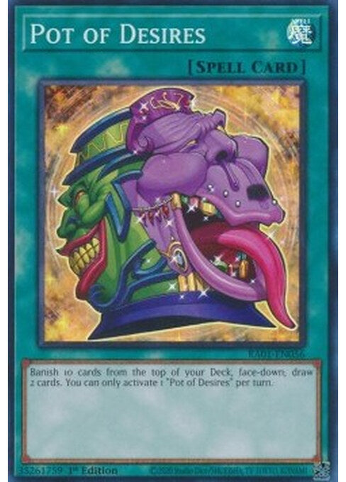 Pot of Desires — 25th Anniversary Rarity Collection (RA01-056) Yu-Gi-Oh! card Main image