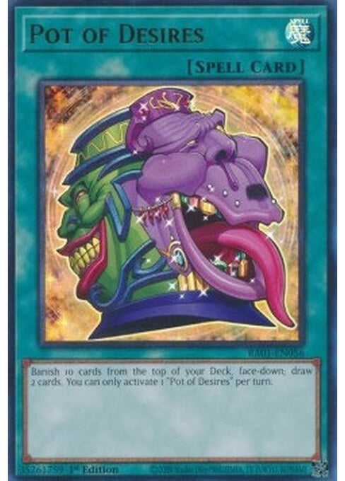 Pot of Desires — 25th Anniversary Rarity Collection (RA01-056) Yu-Gi-Oh! card Main image