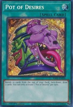Pot of Desires (V.3 - Secret Rare) - 25th Anniversary Rarity Collection (Secret Rare) [RA01-056] Hover Image