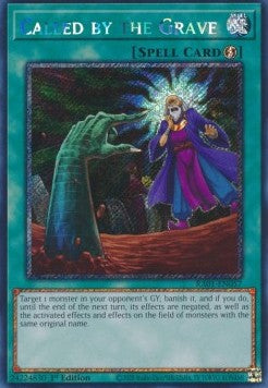 Called by the Grave (V.4 - Platinum Secret Rare) - 25th Anniversary Rarity Collection (Platinum Secret Rare) [RA01-057] Hoofdafbeelding