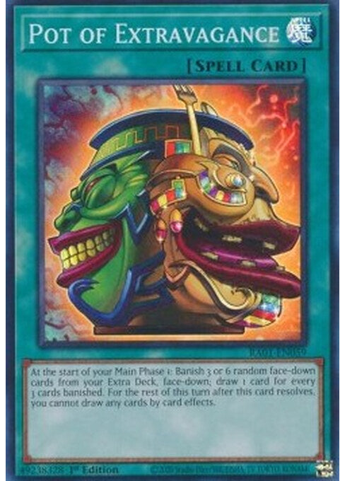 Pot of Extravagance — 25th Anniversary Rarity Collection (RA01-059) Yu-Gi-Oh! card Main image
