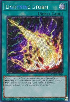 Lightning Storm (V.4 - Platinum Secret Rare) - 25th Anniversary Rarity Collection (Platinum Secret Rare) [RA01-061]