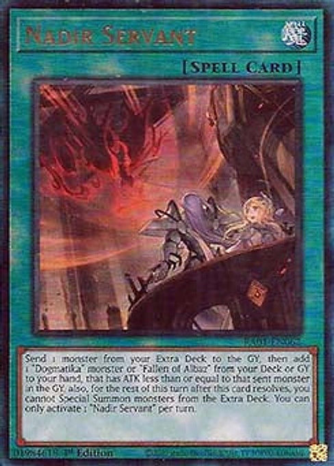 Nadir Servant — 25th Anniversary Rarity Collection (RA01-062) Yu-Gi-Oh! card Hoofdafbeelding