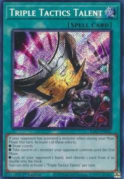 Triple Tactics Talent (V.3 - Secret Rare) - 25th Anniversary Rarity Collection (Secret Rare) [RA01-063] Main image