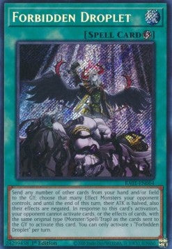 Forbidden Droplet (V.3 - Secret Rare) - 25th Anniversary Rarity Collection (Secret Rare) [RA01-064] Hoofdafbeelding