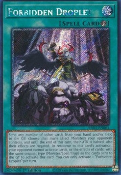 Forbidden Droplet (V.4 - Platinum Secret Rare) - 25th Anniversary Rarity Collection (Platinum Secret Rare) [RA01-064] Immagine principale del prodotto