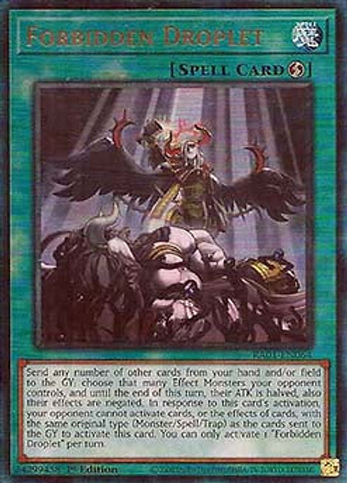 Forbidden Droplet — 25th Anniversary Rarity Collection (RA01-064) Yu-Gi-Oh! card Imagen principal del producto