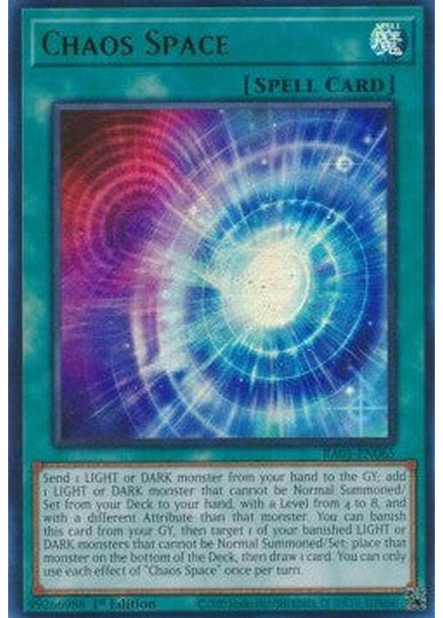 Chaos Space — 25th Anniversary Rarity Collection (RA01-065) Yu-Gi-Oh! card Main image