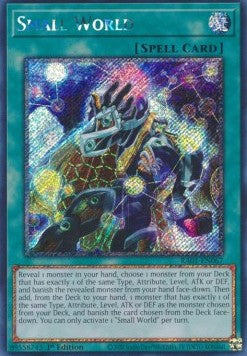 Small World (V.4 - Platinum Secret Rare) - 25th Anniversary Rarity Collection (Platinum Secret Rare) [RA01-067] Hauptbild
