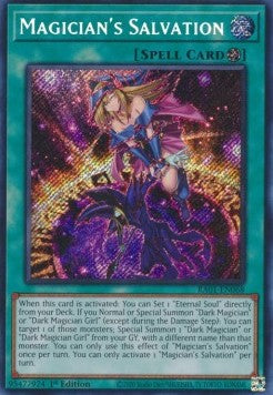 Magician's Salvation (V.3 - Secret Rare) - 25th Anniversary Rarity Collection (Secret Rare) [RA01-068] Hauptbild