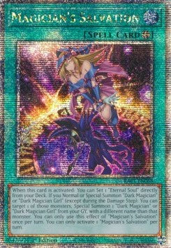 Magician's Salvation (V.5 - Quarter Century Secret Rare) - 25th Anniversary Rarity Collection (Quarter Century Secret Rare) [RA01-068] Hover Image