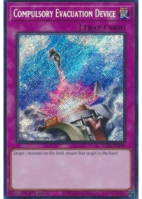Compulsory Evacuation Device — 25th Anniversary Rarity Collection (RA01-069) Yu-Gi-Oh! card Image principale du produit