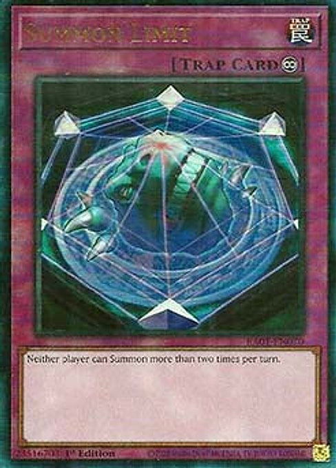 Summon Limit — 25th Anniversary Rarity Collection (RA01-070) Yu-Gi-Oh! card Hoofdafbeelding