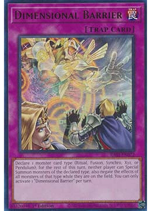 Dimensional Barrier — 25th Anniversary Rarity Collection (RA01-072) Yu-Gi-Oh! card Image principale du produit