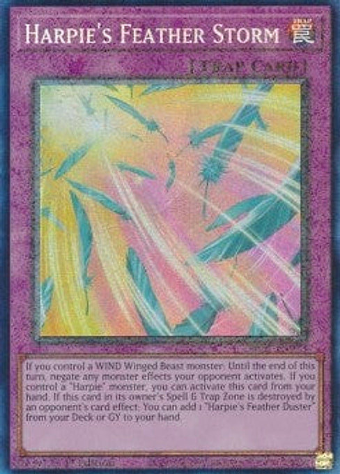 Harpie's Feather Storm — 25th Anniversary Rarity Collection (RA01-073) Yu-Gi-Oh! card Main image