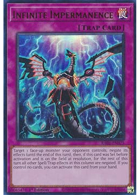 Infinite Impermanence — 25th Anniversary Rarity Collection (RA01-075) Yu-Gi-Oh! card Immagine principale del prodotto