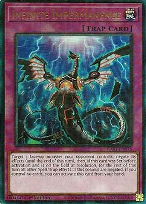 Infinite Impermanence — 25th Anniversary Rarity Collection (RA01-075) Yu-Gi-Oh! card Image principale du produit
