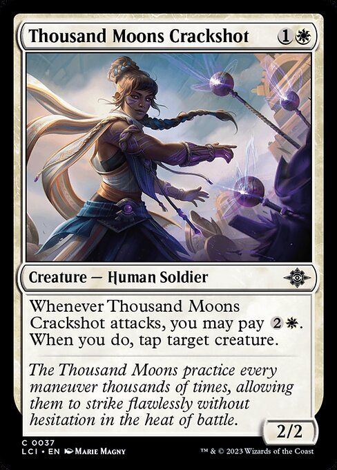 Thousand Moons Crackshot – The Lost Caverns of Ixalan (LCI-37) Magic: The Gathering card | LC-REM-20260804-15393098662220-741a7439-965d-49f2-b43e-053f29196e6b Hauptbild