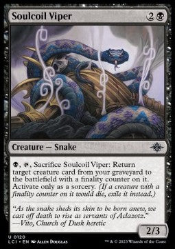 Soulcoil Viper - The Lost Caverns of Ixalan (Uncommon) [LCI-120] Immagine principale del prodotto
